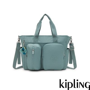 Kipling 淺霧綠多袋收納兩用母嬰托特包-BABYGEAR
