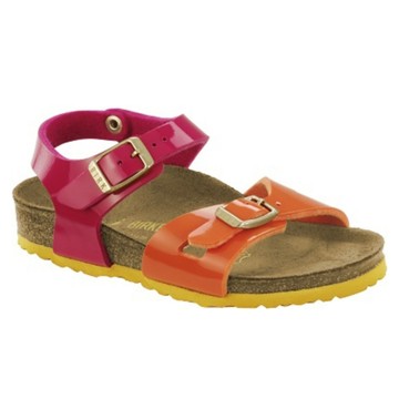 BIRKENSTOCK 勃肯 / Rio Kids / 合成皮 / 窄版 / 橘色