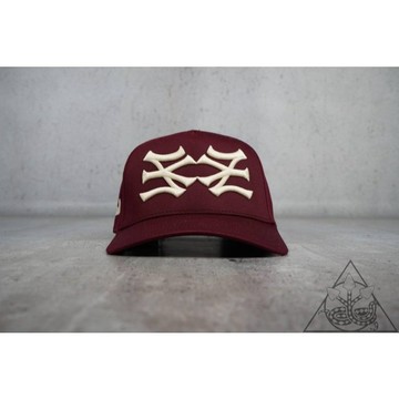 【HYDRA】oMA Studios NY NY Hat Curved Brim 刺繡 棒球帽 酒紅【OMA03】