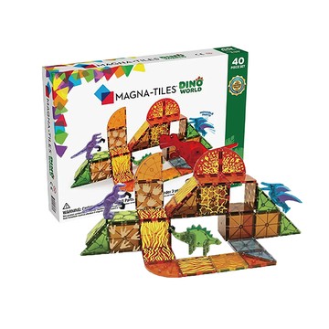 Magna-Tiles 磁力積木-恐龍世界 40片【悅兒園婦幼生活館】
