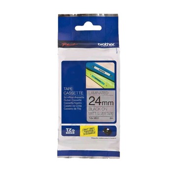 BROTHER 24mm TZe-M951 銀底黑字 原廠 標準黏性 謢貝 標籤帶 特殊規格 TZM951