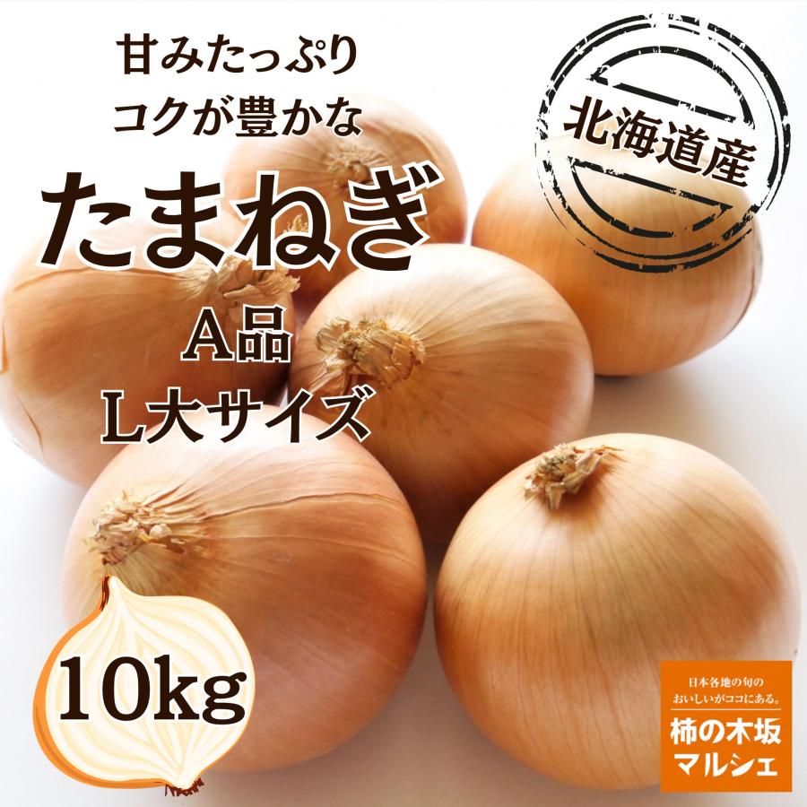 柿の木坂マルシェ たまねぎ 北海道県産 秀品 A品サイズ １０ｋｇ