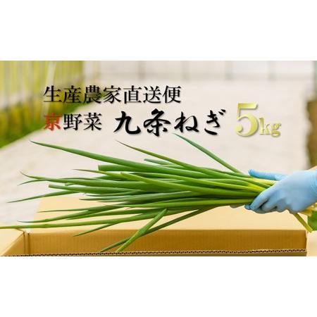 ふるさと納税 生産農家直送　京野菜・九条ねぎ　約5kg 京都府宇治田原町