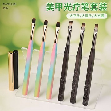 🔥熱銷爆款🔥 美甲日式筆刷套裝全套拉線光療暈染彩繪漸變掃掃美甲店方圓專用