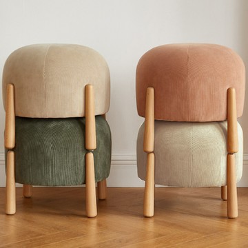 richome燈芯絨蘑菇小凳