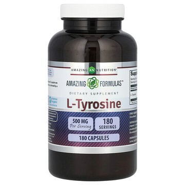 Amazing Nutrition, 神奇配方，L-酪氨酸，500 毫克，180 粒膠囊