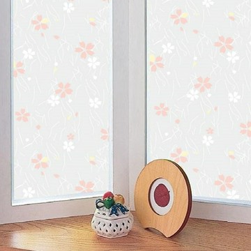 日本MEIWA抗UV靜電窗貼 (日式小花) - 92x100公分