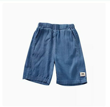 男童牛仔短褲夏季兒童天絲褲子薄款時尚中大童五分中褲潮【步行者戶外生活館】