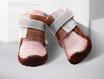 寵物鞋子   狗狗鞋子一套4只保暖加厚軟底舒適防滑小型犬中大型犬通用型  瑪麗蘇