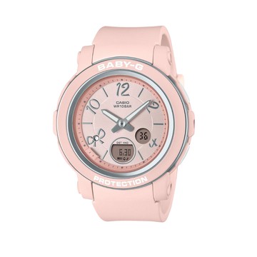 【CASIO 卡西歐】BABY-G 閃亮水晶x甜美蝴蝶結 可愛百搭 柔美粉 BGA-290RA-4A_41.5mm