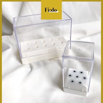 全館現貨｜雙用款 美甲機用磨頭收納盒 壓克力透明 美甲磨頭放置架 磨甲機用磨頭展示盒 美甲磨頭 收納盒 指甲磨頭 放置盒