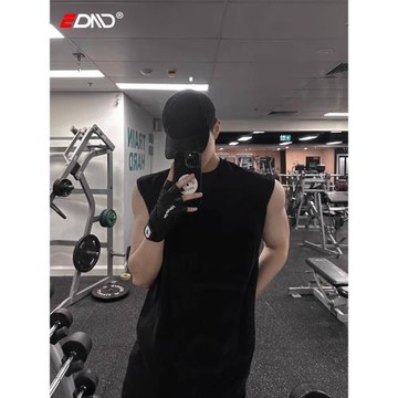 (免運)美式健身內搭男士坎肩背心夏季薄款運動速干馬甲寬松純色無袖T恤