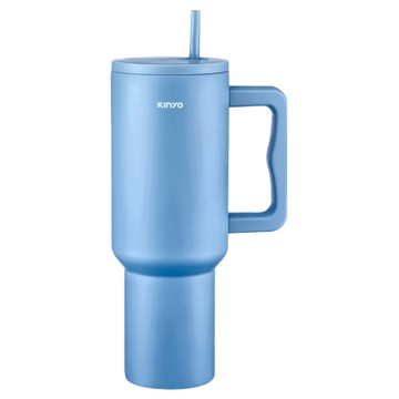 Kinyo 不鏽鋼大容量保溫杯  藍色  1.2L  1個