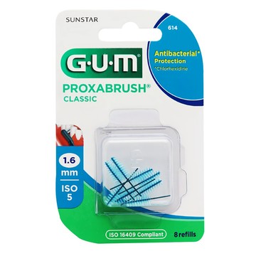 SUNSTAR 三詩達 G.U.M 牙間刷補充組 藍色  1.6mm  8支  1組