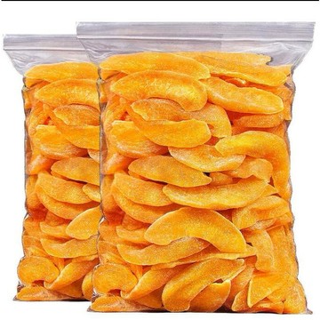 黃桃乾1000g 黃桃幹桃脯肉桃蜜餞桃肉幹果片果脯桃子果幹黃桃幹非無添加小零食