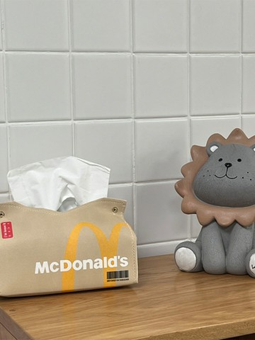 「M記紙抽」搞怪高級皮質抽紙盒可愛創意紙巾盒家用客廳餐桌裝飾【淘夢屋】