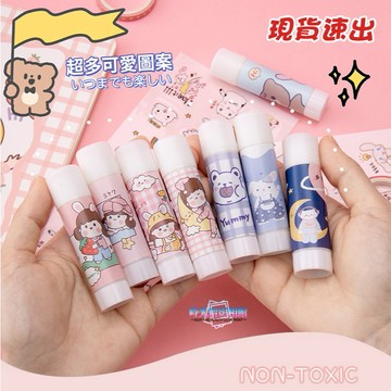 口紅膠 膠水 膠棒 黏貼膠 固體膠 辦公用品 文具用品 剪貼 DIY 手工 製作 膠棒 文具用品 卡通口紅膠 萬用口紅膠