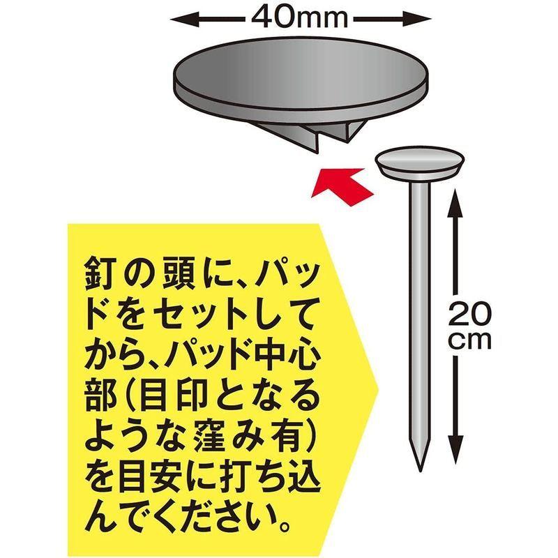 ダイオ化成 防草シート庭パッド釘 10P グリーン 防草シート用ピン