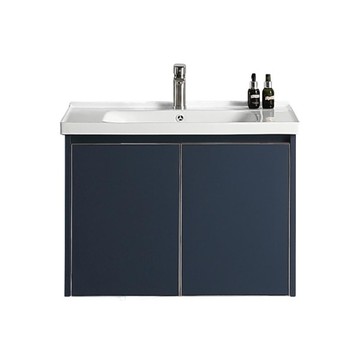 ST7380/8047不鏽鋼面盆置物櫃80cm墨藍