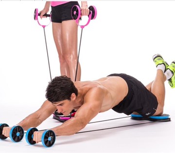 健腹輪   鍛煉運動健身器材家用健腹輪腹肌輪收腹滾輪男女訓練器   瑪麗蘇