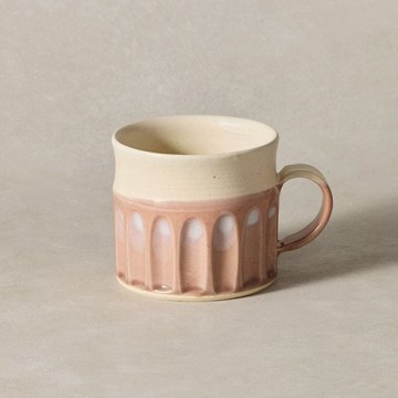 日本美濃燒 - 雲頂波紋馬克杯 - 270 ml - 兩款任選 櫻花