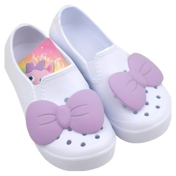 Cocobrain 女童 Kitsch蝴蝶結萬用室內鞋  紫色的  190