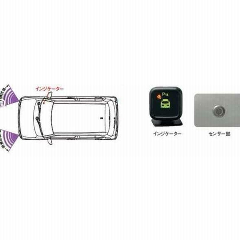 ラパン コーナーセンサー（フロント+リヤ）+インジケーター スズキ純正部品 パーツ オプション | LINEブランドカタログ