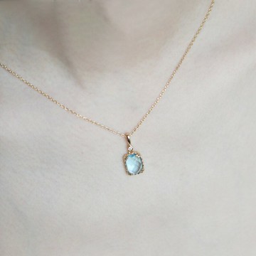 十四行詩｜鋯石晶光如夢項鍊 S925銀 梧桐好物嚴選