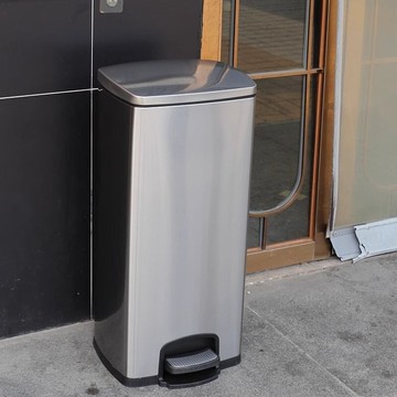 垃圾桶 廚房衛生間垃圾桶專用帶蓋腳踩家用客廳商用辦公室大容量不銹鋼桶 逸雅家居館