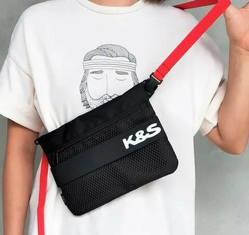 都會 x 輕便型城市側背包-潮流黑