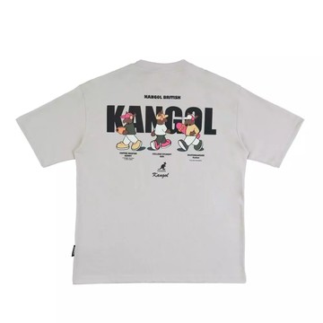 KANGOL 短T 淺卡其 CITY WALK 袋鼠T 短袖 上衣 中性 6625102231