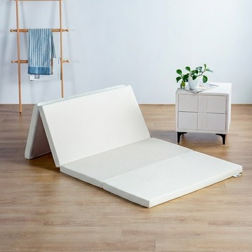 OleeSleep 經典4層折疊式記憶棉床墊  Queen Size  米色  5cm