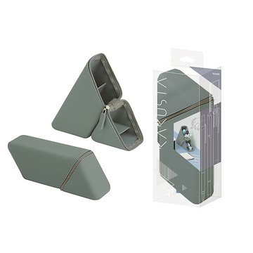 【龍品文創】SONIC FD-8244 矽膠筆袋-灰