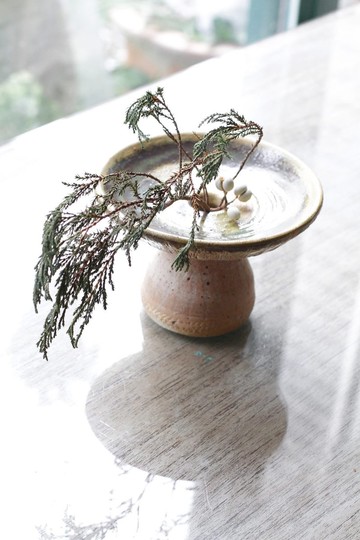 手工製作菇菇造型陶瓶/陶瓷花器