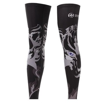現貨+預購 防曬腿套運動防護腿套-酷炫幽靈狼印花時尚路跑登山健走自行車腿套73fn11【獨家進口】【米蘭精品】