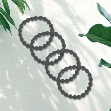 Bijoux C.豆豆髮束4入灰