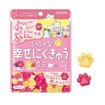 【江戶物語】SENJAKU 扇雀飴 幸福的肉球雙味軟糖 葡萄/蘋果風味 70g 狗掌 貓掌 造型QQ軟糖 日本原裝進口