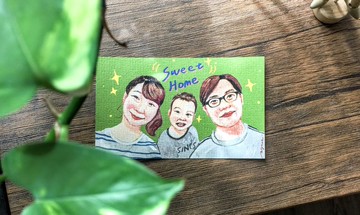 【 訂製 】32K半身人像插畫－記憶中最快樂的時光