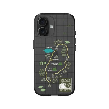 iPhone 16 Clear (相機按鈕) 酷墨灰 - Nature Explorers 自然探索指南 - 探索指南（夜晚的阿爾卑斯山）
