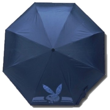 【PLAYBOY】RA56001BU奈米黑膠防風自 動三折晴雨傘藍色(傘面外徑116CM)