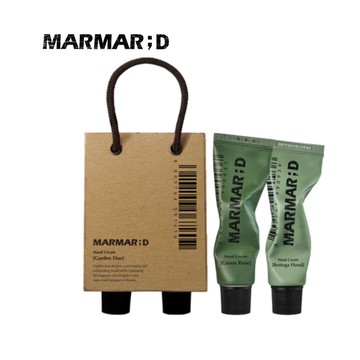 韓國 MARMAR;D  [Garden Duo雙入護手霜禮盒] Hand Cream 綠玫瑰+花卉小舖 鋁管護手霜 50MLx2  日韓SNS超夯送禮大推 四種香味