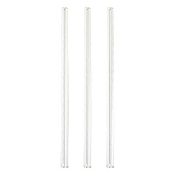 Puko 透明耐熱玻璃吸管 可重複使用 食品接觸使用  3支  1組