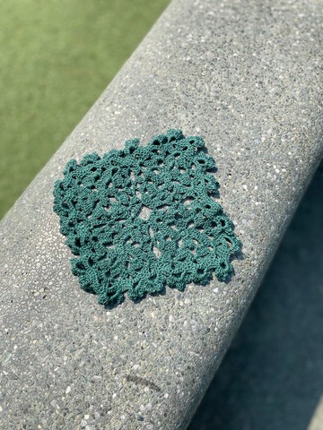 【好日手作】 春日爛漫森林綠手工編織蕾絲桌墊杯墊小物裝飾