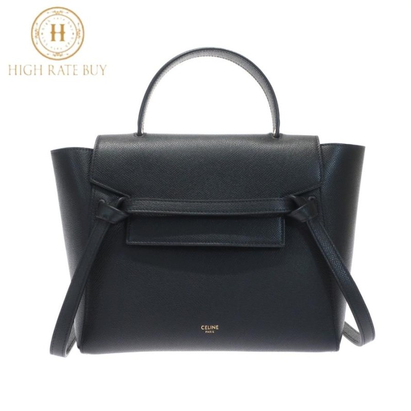 展示品】CELINE セリーヌ ベルトバッグ マイクロ 189153ZVA.38NO グレインドカーフスキン ブラック 黒 レディース 2WAY ショルダーバッグ | LINEブランドカタログ