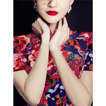 敬酒服新娘中式高端輕奢小眾訂婚禮服小個子紅色旗袍改良版連衣裙