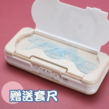 超能裝🎀密碼鎖文具盒女小學生鉛筆盒男多功能大容量三層可愛韓版網紅筆盒  大容量分層桌上收納文具盒簡約 學生文具,兒童鉛