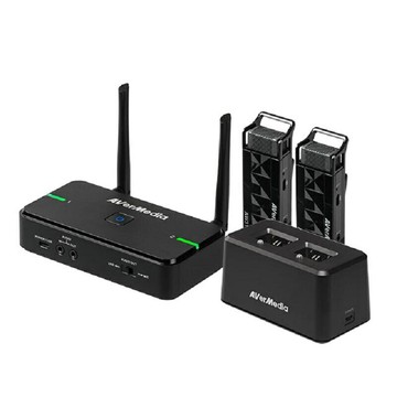 【享最高折300】圓剛 AW315 無線教學雙麥克風+充電組AW315C 2.4GHz 智能配對 壁掛式 內置接地噪聲隔離器