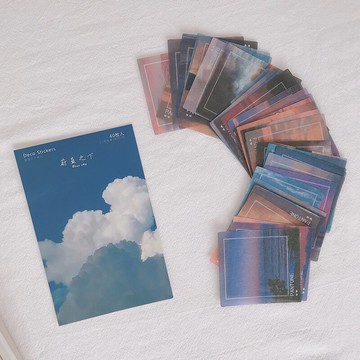 ins風手賬貼紙裝飾小圖案創意手帳素材文藝拼貼手機殼貼畫便簽紙