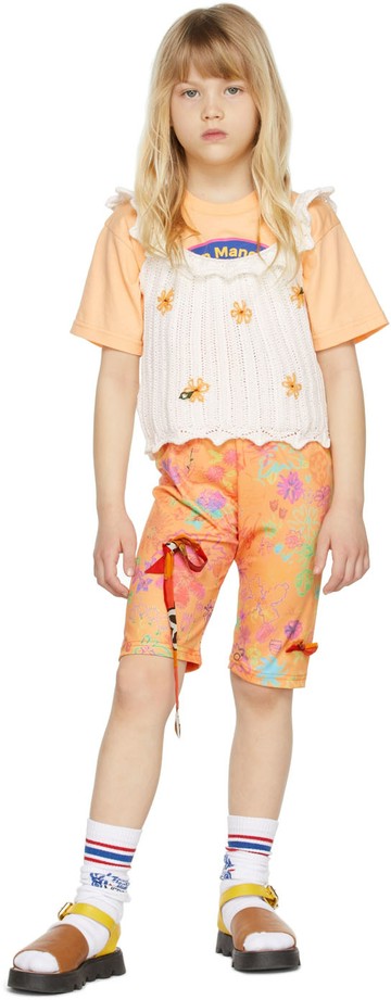 Maison Mangostan 白色 Crochet 儿童背心
