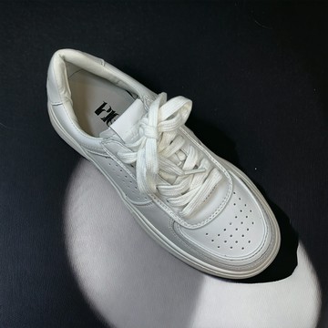 1216 厚底 真皮 休閒 小白鞋